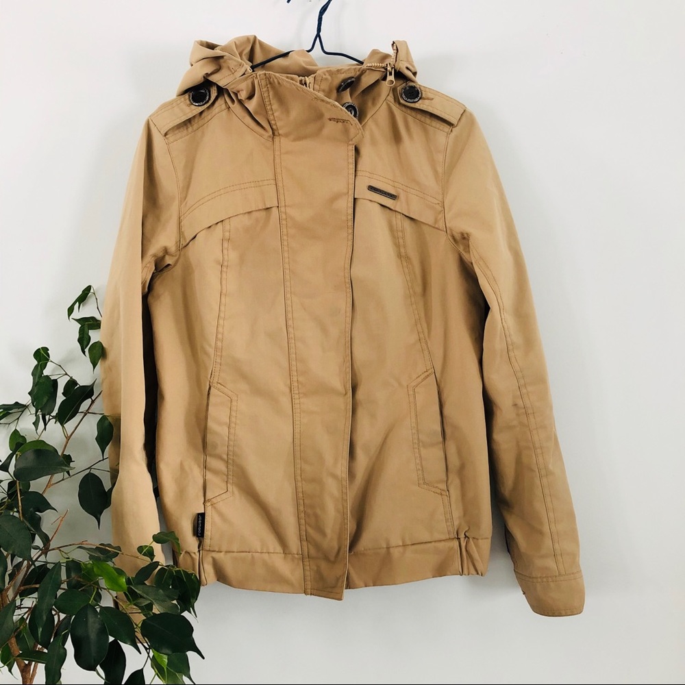 Rocawear Cotton Tan Hooded Jacket
